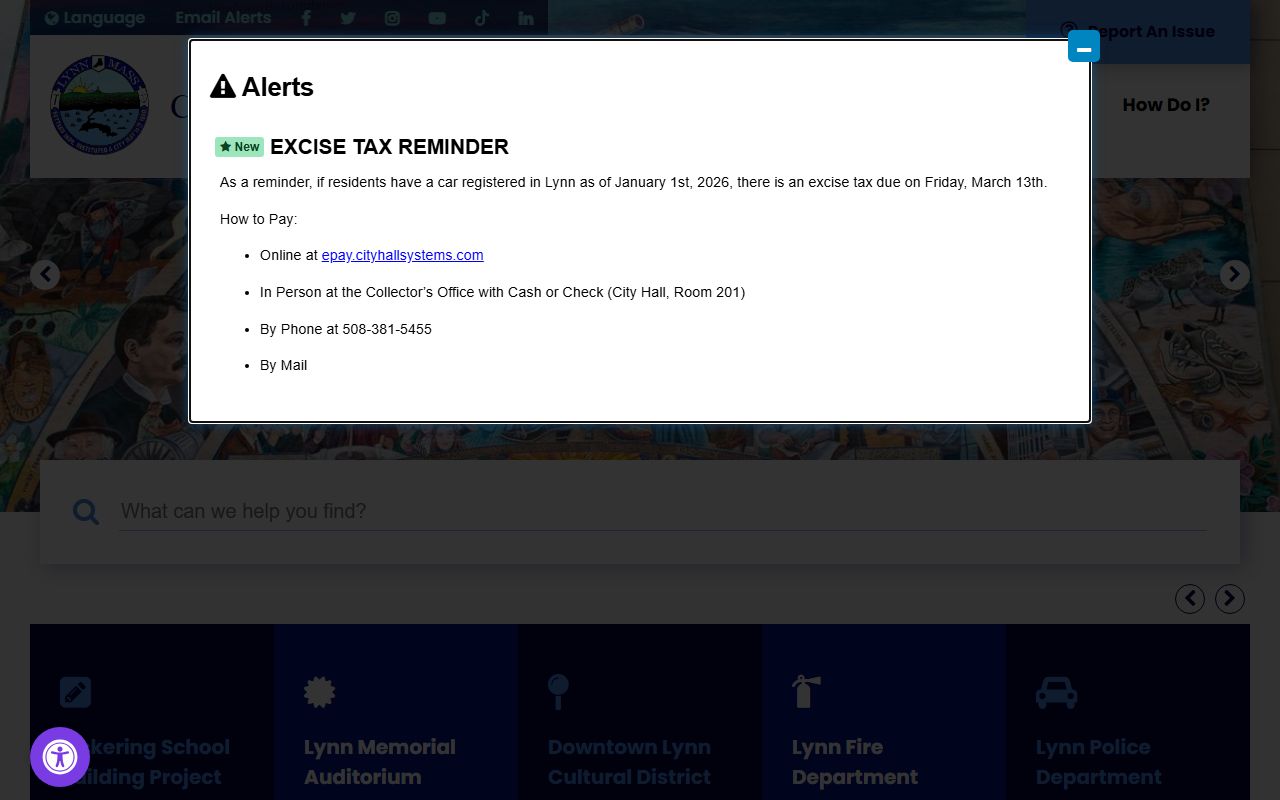 Lynn city government portal