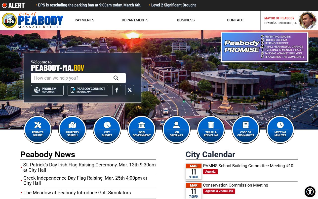 City of Peabody official website