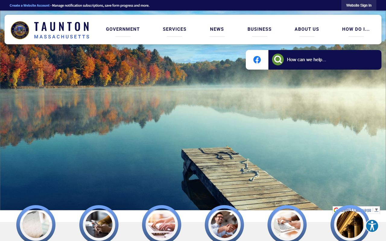 Taunton city portal homepage